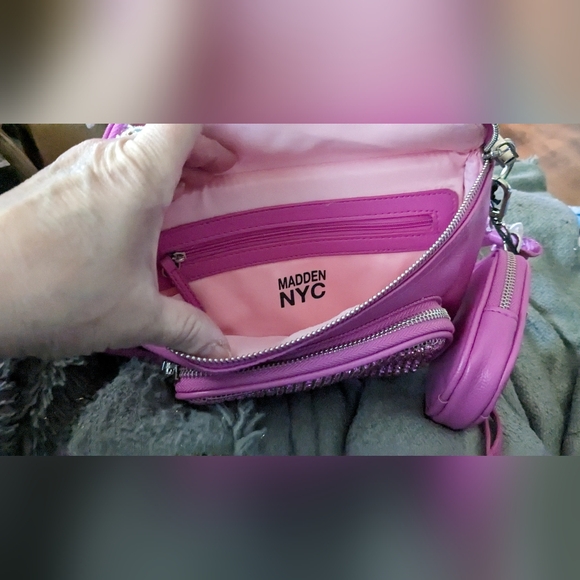 Pink Rhinestone Embellished Women's Bag - Picture 2 of 5